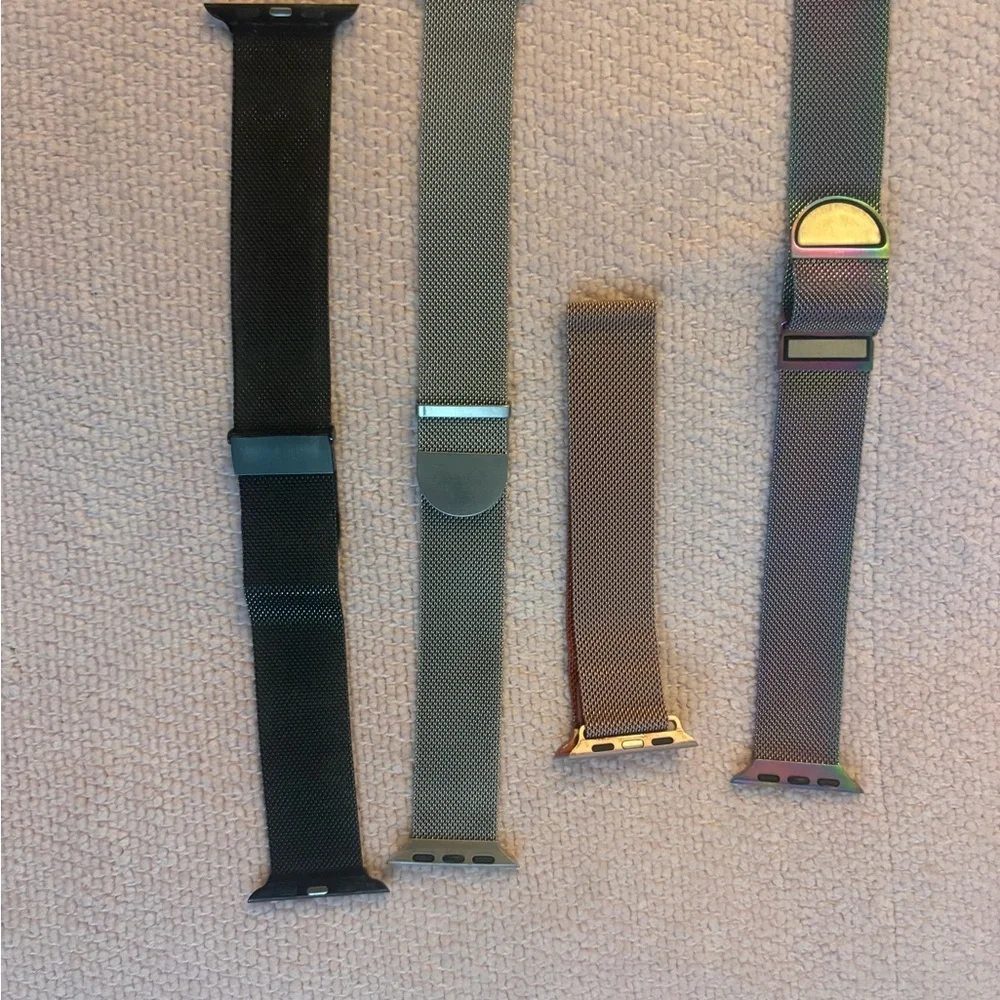 Stylish Black and Gray Wearable Wristbands
